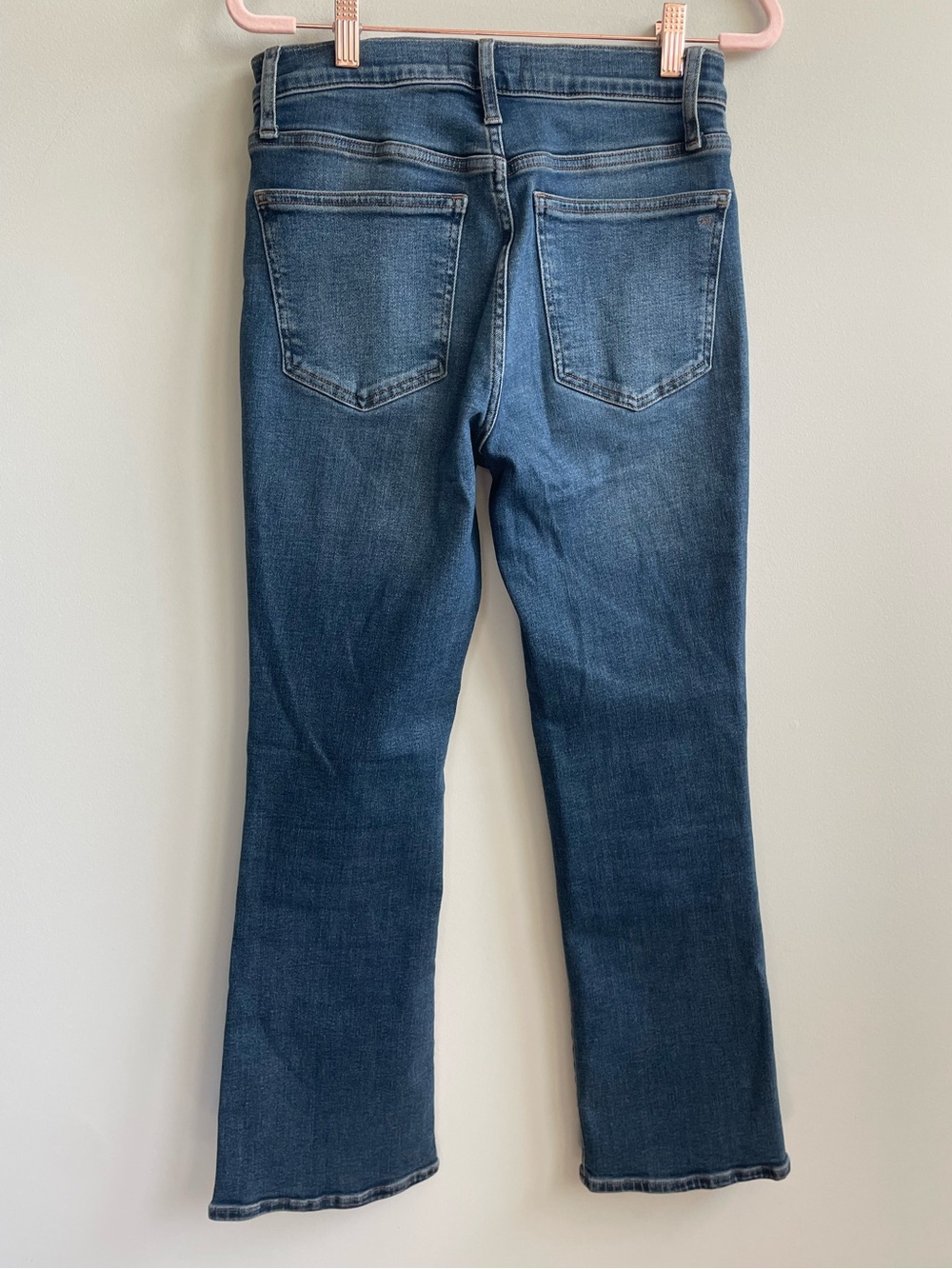 Madewell Mid-Rise Kick Out Jeans Blue Denim - Picture 4 of 7